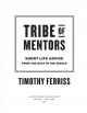 Tribe of mentors : short life advice from the best in the world  Cover Image